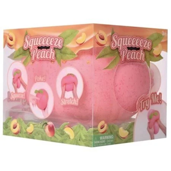 Squeezy Peach Squishy Slow Rebound Sensory Fidget