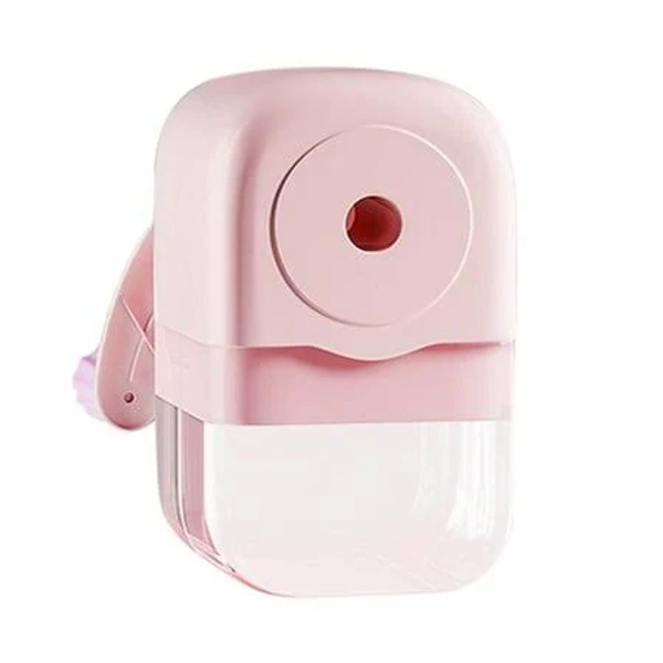 Lowlhome Pencil Sharpener, Manual Sharpener with Handle, Hand-Cranked Pencil Sharpener, Stationery Supplies Portable Suitable for Office Home,Pink