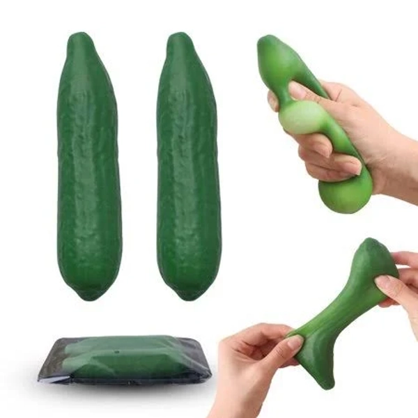 Jumbo Pickle Squishy, Fruit Squeeze Party Favors, Fun Gag Gift