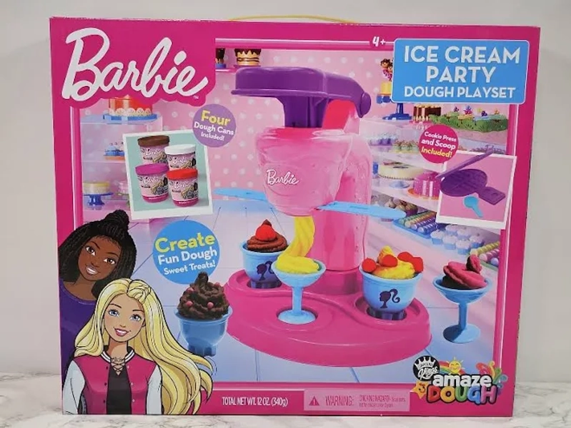 Compound Kings Amaze Dough Barbie Ice Cream Party Playset