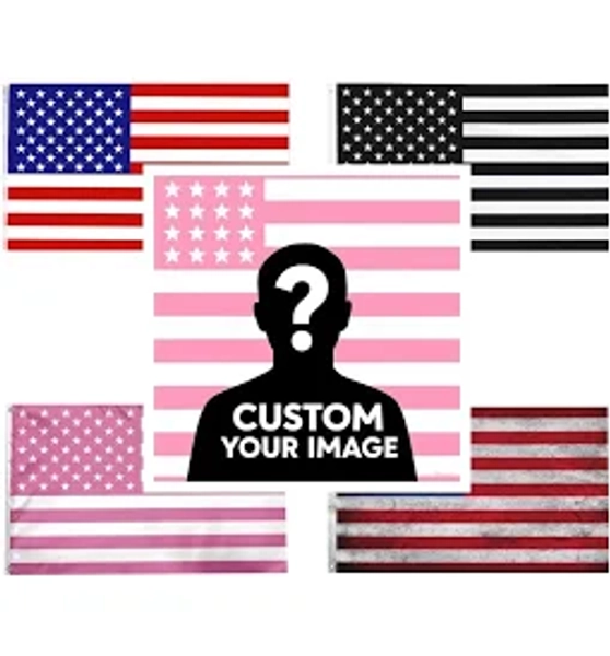 Custom American Flag 3X5Ft, Customisable Flag, Personalized Flags Design Your Image, Personalised Design for Dorms, Bedrooms, Wall,Clubs, Concerts,