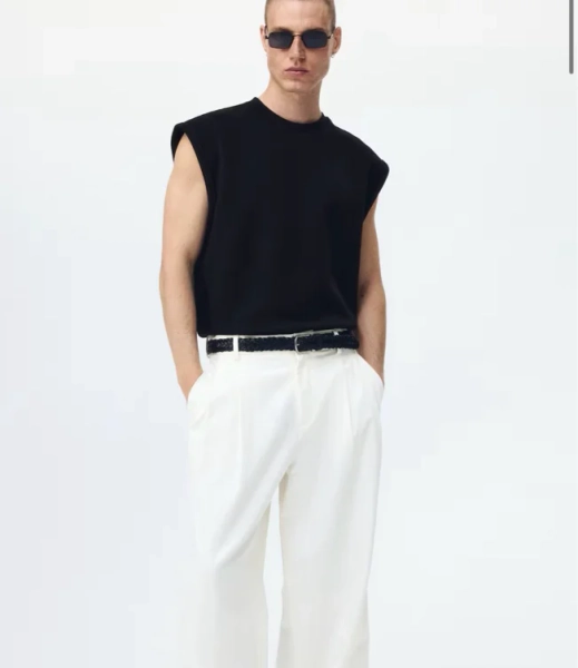 Relaxed-Fit Scuba Tank Top - Dark gray