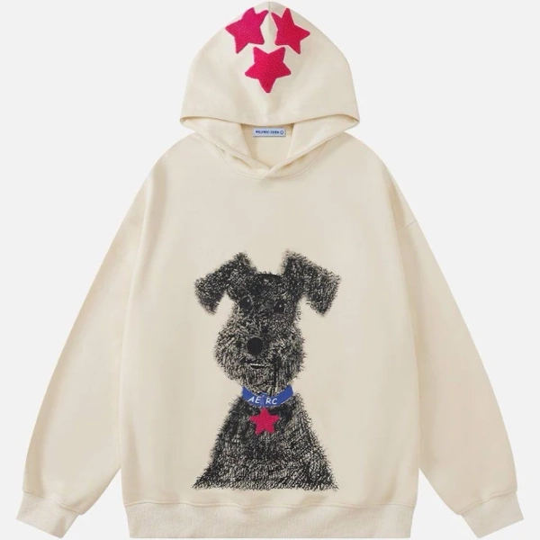 Aelfric Eden Graffiti Dog Graphic Hoodie