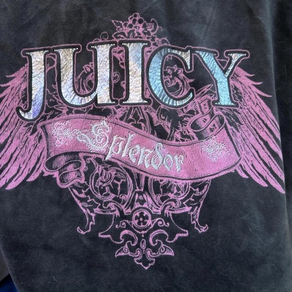 VINTAGE embroidered lettering Pink and brown Juicy...