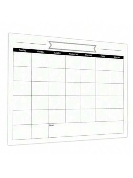 Glass Dry Erase Monthly Calendar Whiteboard For Wall, 11.8inch X 15.7inch Small Monthly Planner White Board For Home Kitchen, Office, Frameless(GlassB-WH-3040){Inchsize_nameinch:Inch11.8\InchX15.7\Inchinch,Inchstyleinch:InchMonthlyBinch}