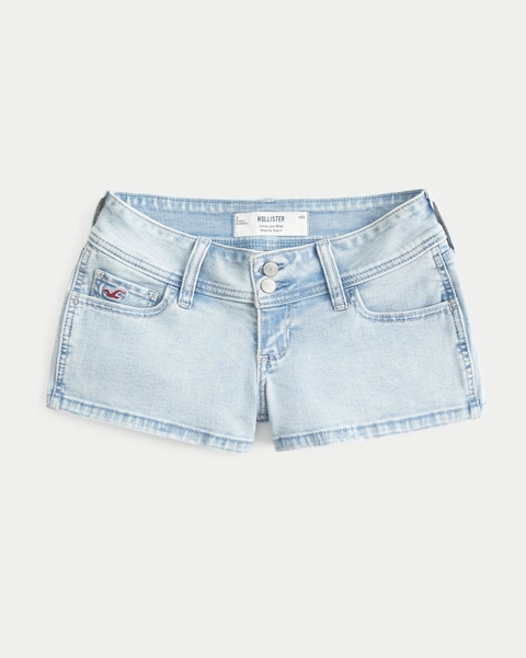 Ultra Low-Rise Jean Shortie Shorts