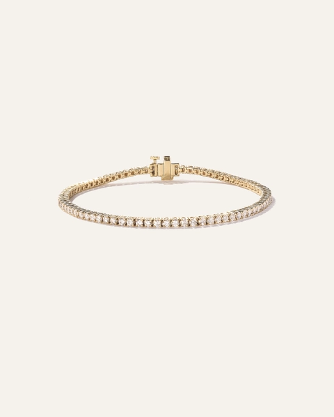 14K Gold Lab Grown Diamond Tennis Bracelet in Yellow Gold