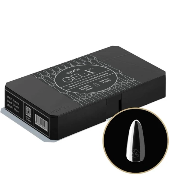 Gel-X Natural Almond Short Nail Tips Pro Box