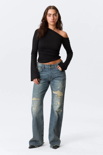 Helix Low Rise Regular Flared Leg Jeans
