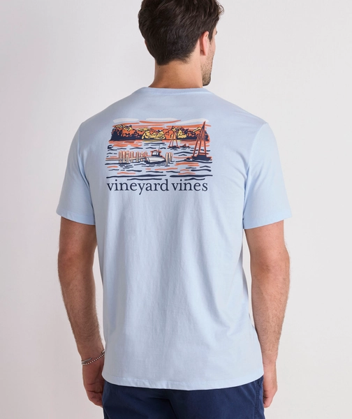 Shop Dockside Autumn Wakes Short-Sleeve Pocket Tee at vineyard vines