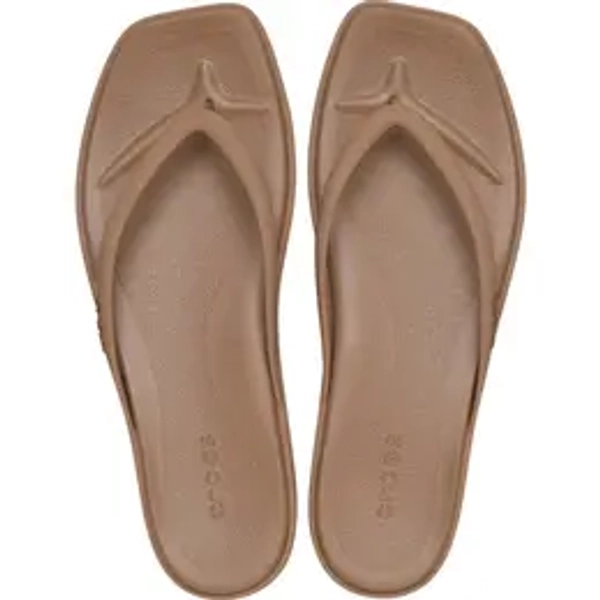 Crocs Women's Miami Square Toe Flip Flops, Summer Sandals