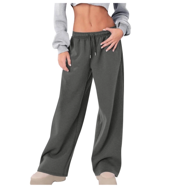Cameland Womens Wide Leg Sweatpants Casual Loose Solid Color Pants Comfy Lounge Joggers Baggy Sweatpants Pockets