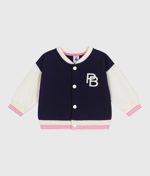 Babies' varsity-style cotton jacket