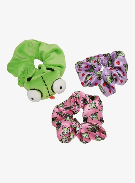 Invader Zim GIR Plush Figural Scrunchie Set
