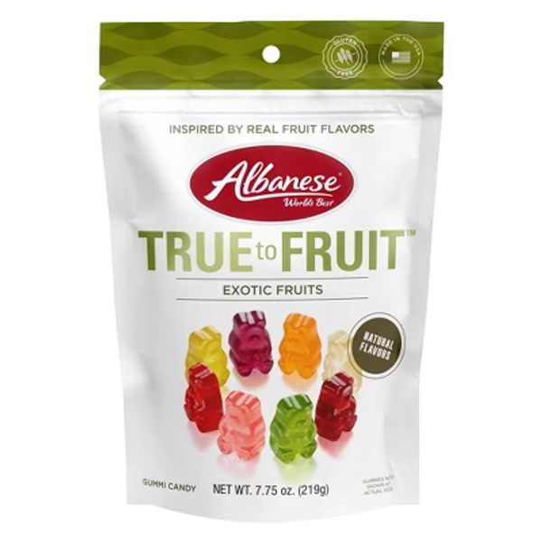 Albanese World's Best True to Fruit Gummi Bears – 7.75oz