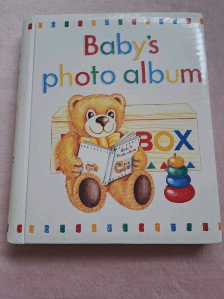 Vintage Baby Photo Album Teddy Book From 1990s For Memories Photographs Keepsake