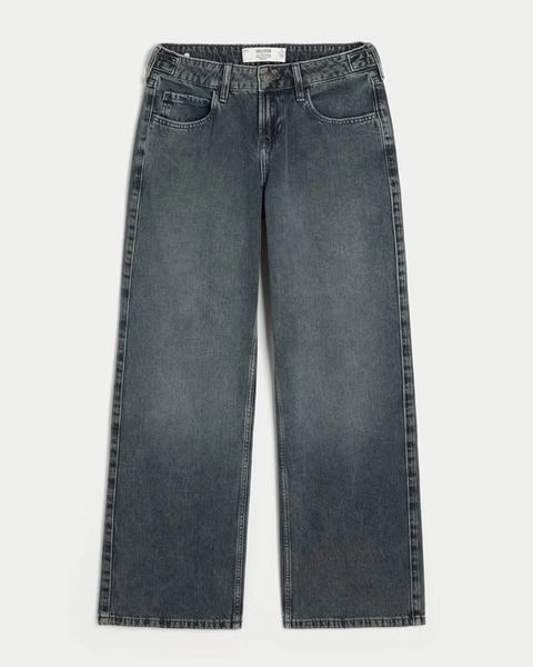 Hollister Andi Adjustable Waist Low-Rise Baggy Jeans