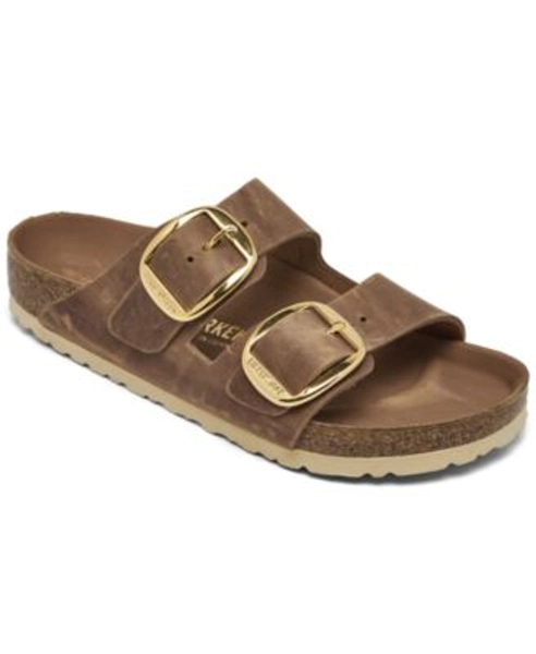 Women's Arizona Big Buckle Oiled Leather Sandals from Finish Line
