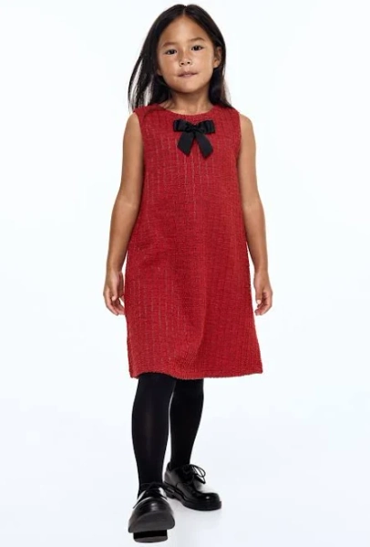 H&M Girls Bouclé-Jersey Dress