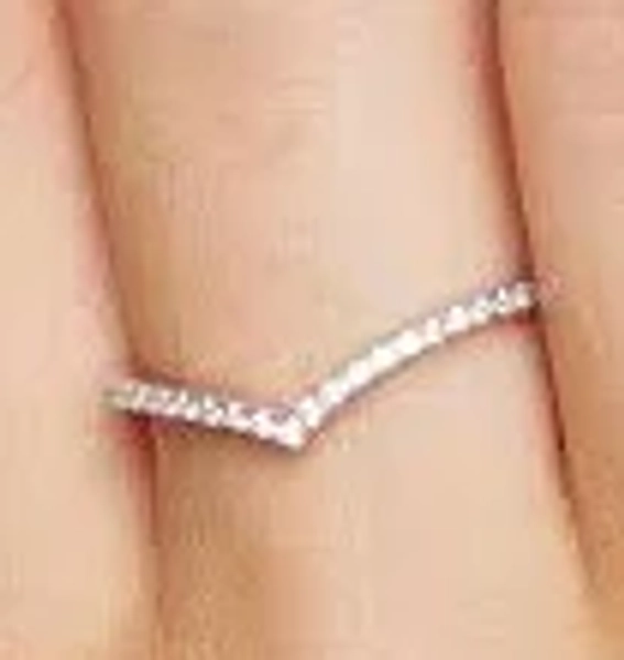 Next Women's Sterling Silver Wishbone Ring