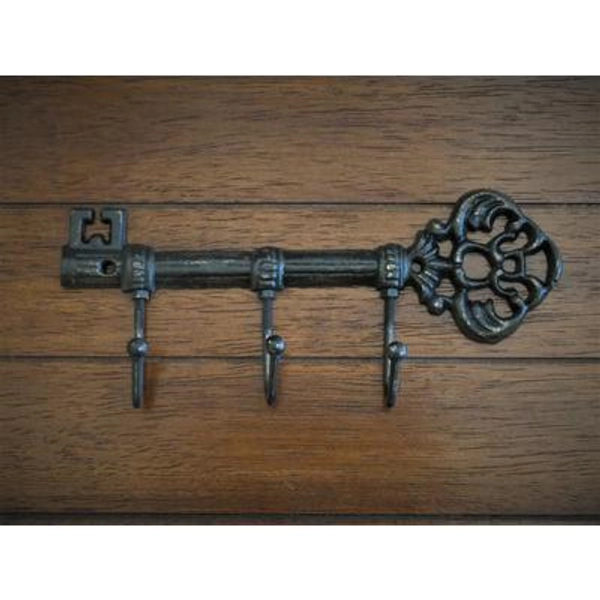 Key Holder/Skeleton Rack Cast Iron Wall Hook Hanger Foyer Entrance Farmhouse Black Or Pick Your Color Housewarming Gift