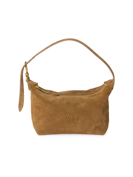 Miu Miu Suede Pouch Top Handle Bag | Saks Fifth Avenue