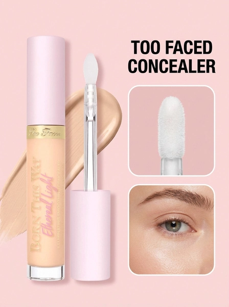 Too Faced Born This Way Ethereal Light Illuminating Smoothing Concealer Pecan 0.17oz/5ml – Concealer, Illuminating, For Women, Pecan, Hyaluronic Acid, Suitable For Daily Makeup Routine