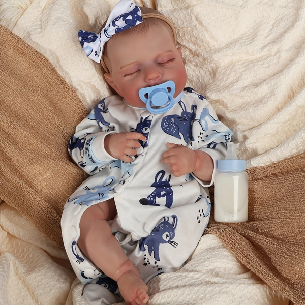 Lifelike Reborn Baby Dolls, 18 Inch Adorable Realistic Reborn Baby Dolls, Appearing Authentic Perfect As a Wonderful Birthday/Christmas Present (DOLL ONLY/NO ACCESSORIES)