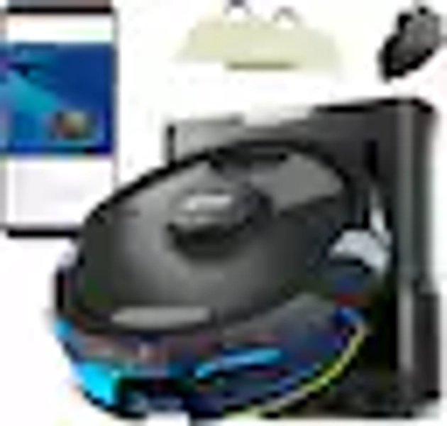Shark - Matrix Plus 2-in-1 Robot Vacuum & Mop with Sonic Mopping, Matrix Clean, Home Mapping, HEPA Bagless Self Empty, WiFi - Black