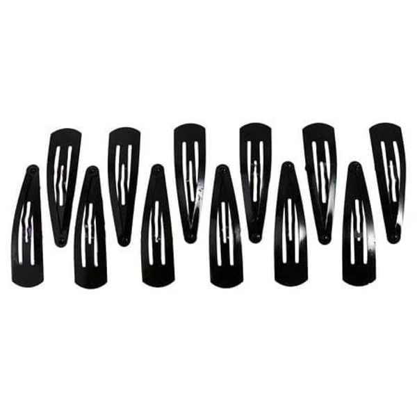 12-Pcs Metal Snap Hair Clips