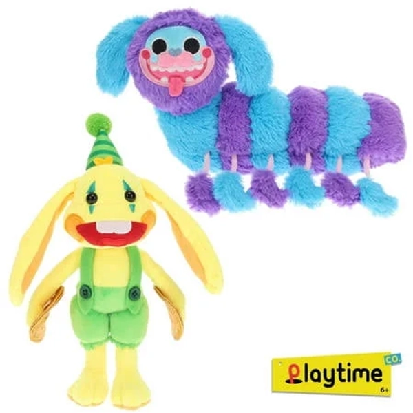 Poppy Playtime Bunzo Bunny & PJ Pug-a-Pillar Collectible Plush 2-Pack