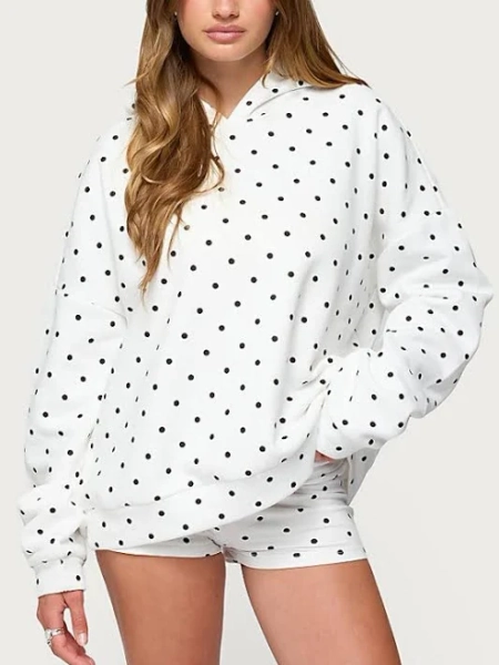 Edikted Women's Chelsie Polka Dot Hoodie