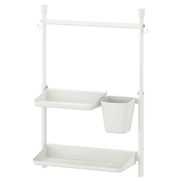 SUNNERSTA Kitchen organizer set - no drill/shelf/dish drainer/container