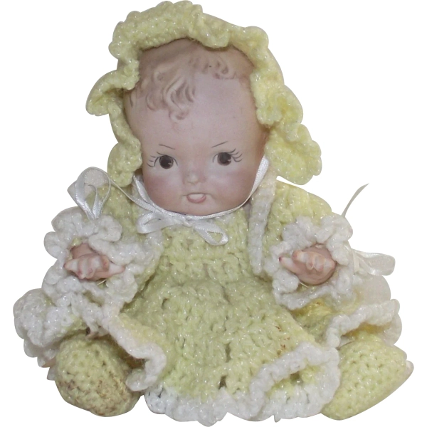 Vintage Baby Doll Bisque Artist Hand Made 1980’s