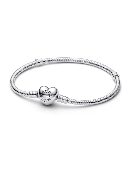 Heart Clasp Snake Chain Bracelet