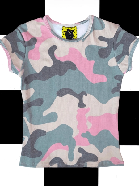 SWEET LORD O'MIGHTY! PASTEL CAMO POINTELLE TEE