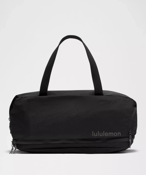 3-in-1 Gym Duffle Bag 30L - Black/Graphite Grey - ONE SIZE