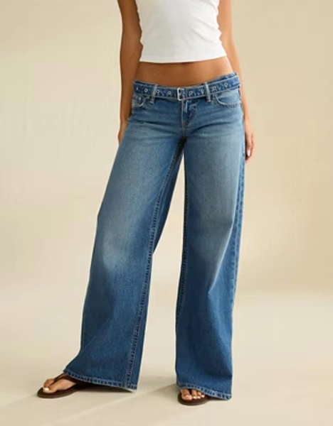 AE Lowest-Rise Baggy Wide-Leg Jean