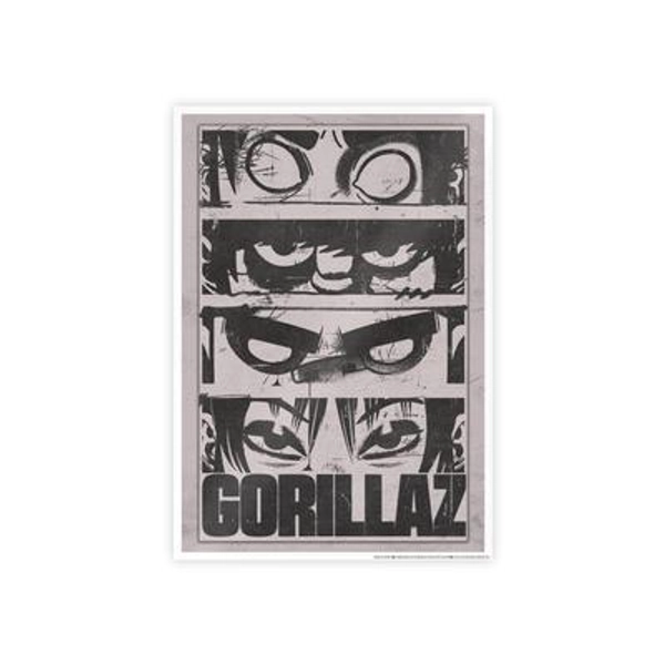 Gloss Posters, Gorillaz band inspired poster, Music poster, Wall decor, Indie rock art, Unique band merch