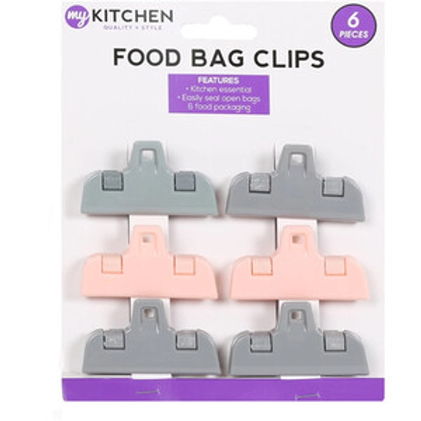 Pack of 6 Food Bag Clips