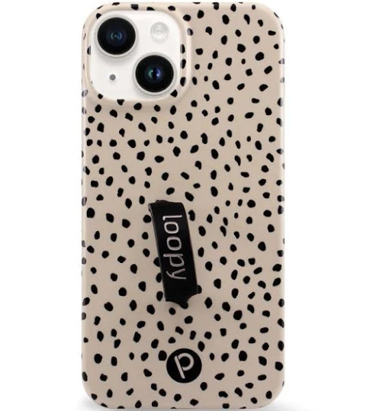 Loopy Cases Mocha Dots Cases for Apple iPhone 14, 13, & 16e