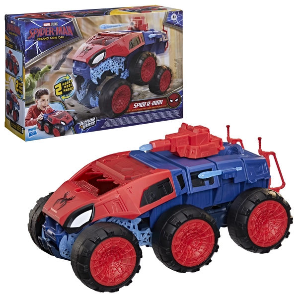 Marvel Spider-Man Brand New Day 2-In-1 Super Chompin Tank Action Figure and Toy Vehicle - Walmart.com