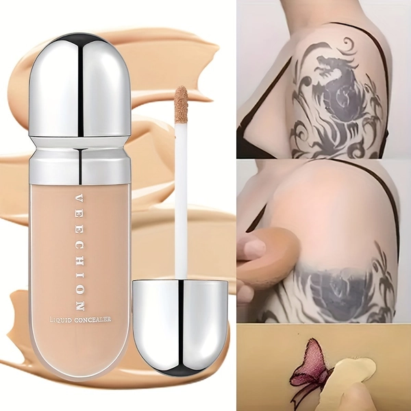 [Full Coverage] VEECHION 12-Color Matte Liquid Concealer | Full Coverage, Long-Lasting, Waterproof | All Skin Tones & Types | Face & Body Concealer