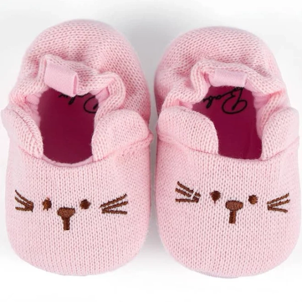 Babeside Baby Doll Shoes For 20-26 Inch Dolls, Reborn Baby Doll Shoes With Cute Paw Patterns Fit Realistic Baby Doll Girls, Only Pink Baby Doll Shoes