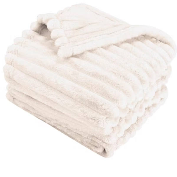 Catalonia Fleece Throw Blanket for Couch, Soft Fuzzy Plush Blanket for Adults and Kids, All Seasons Velvet Lounging Blanket, Living Room Decor Blanket