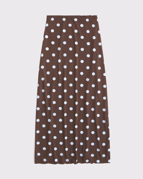 Reversible High Rise Maxi Skirt