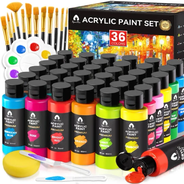52 Pcs Acrylic Paint Set