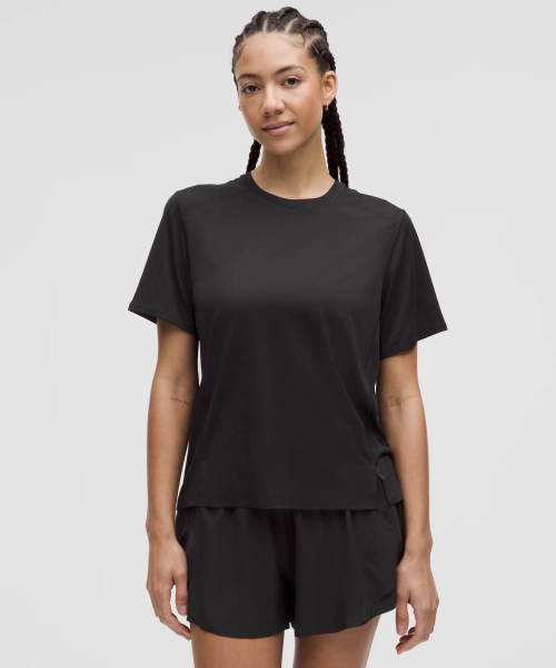 Women's Fast and Free Short-Sleeve Shirt - Black - L