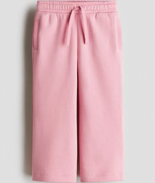 H&M Girls Wide Brushed-In Joggers