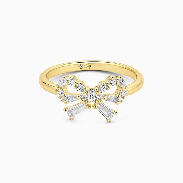 Gorjana Women's 18K Gold Plated Fancy Bow Ring